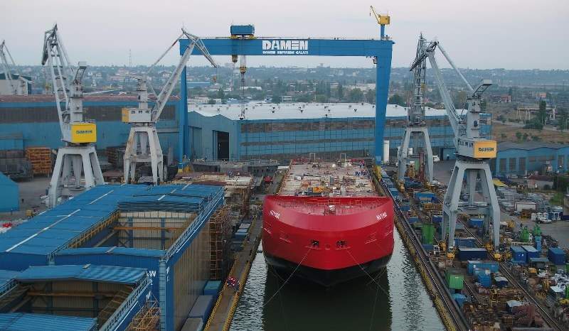 Damen floats out Government of Australia’s new icebreaker