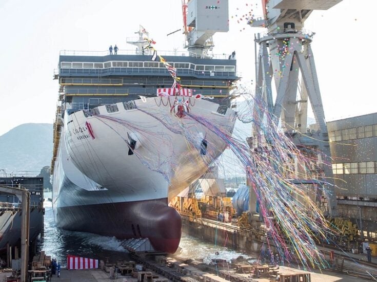 Mitsubishi Shipbuilding launches MOL’s Sunflower Kurenai ferry