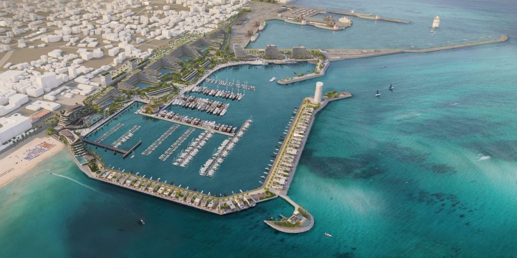 Rendering of the Larnaca Port and Marina Development in Cyprus