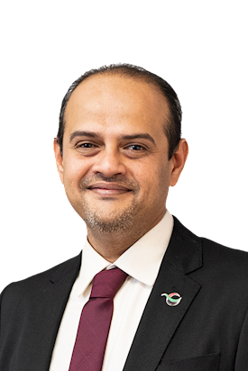 headshot of DP World chief technology officer, Pradeep Desai