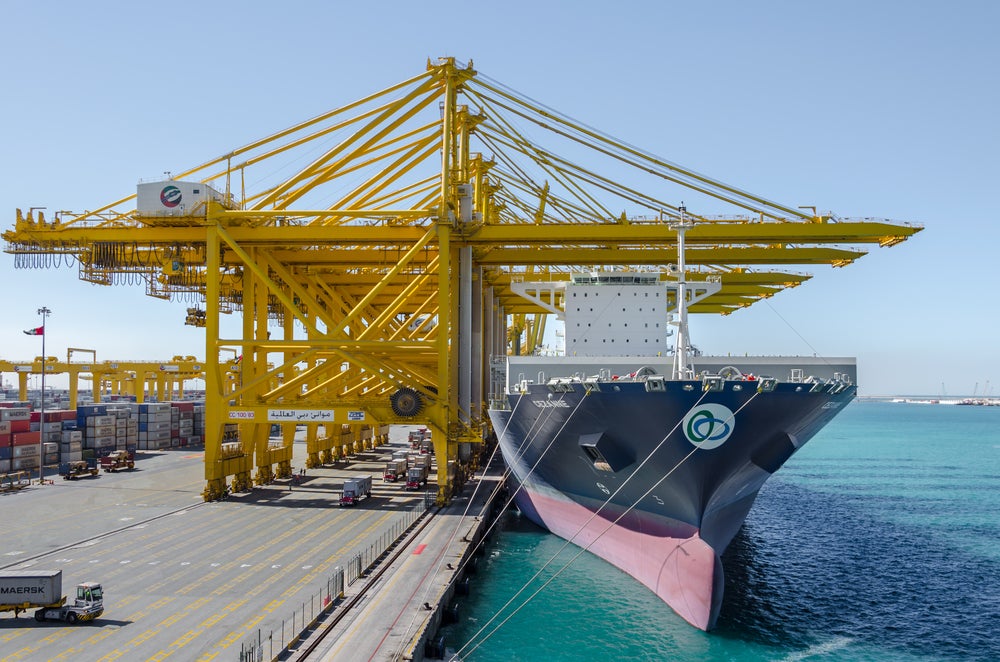 Photo of a vessel at Jebel Ali Free Zone in Dubai, UAE