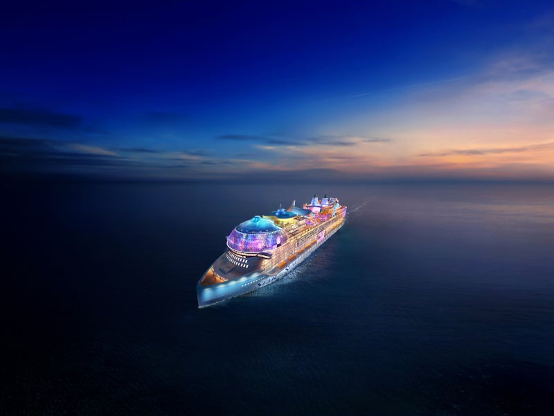 Aerial view of a Royal Caribbean Cruise ship in 2025