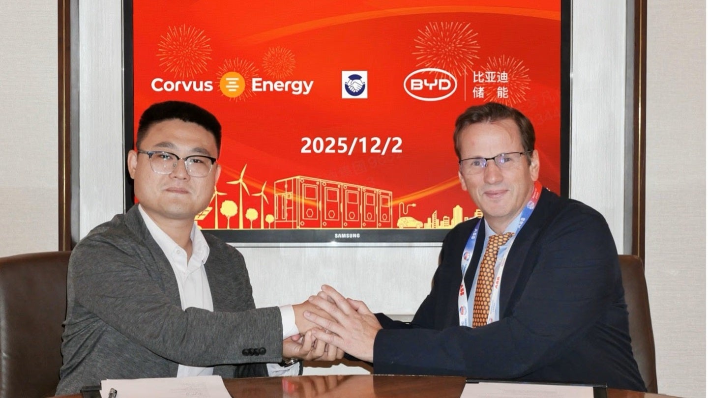 BYD and Corvus Energy partner on marine energy storage systems