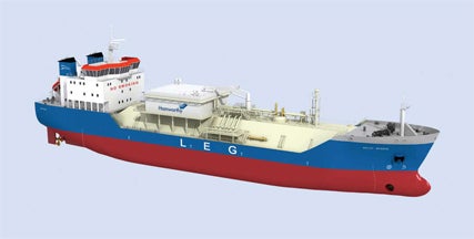 Liquid ethylene gas (LEG) carrier