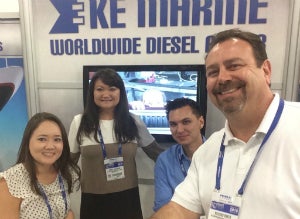 KE Marine-Worldwide Diesel Power exhibited at Cruise Shipping Miami, March 16-19, 2015. 